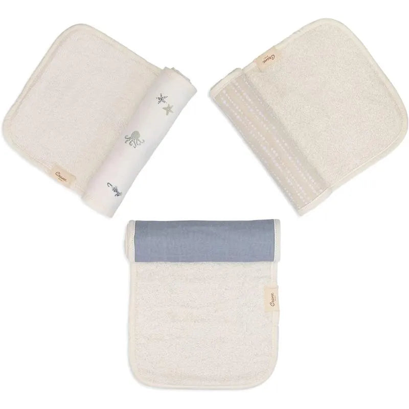 Crane Bedding - Cove 3-Pc. Baby Burp Cloth Set, Ocean Image 2