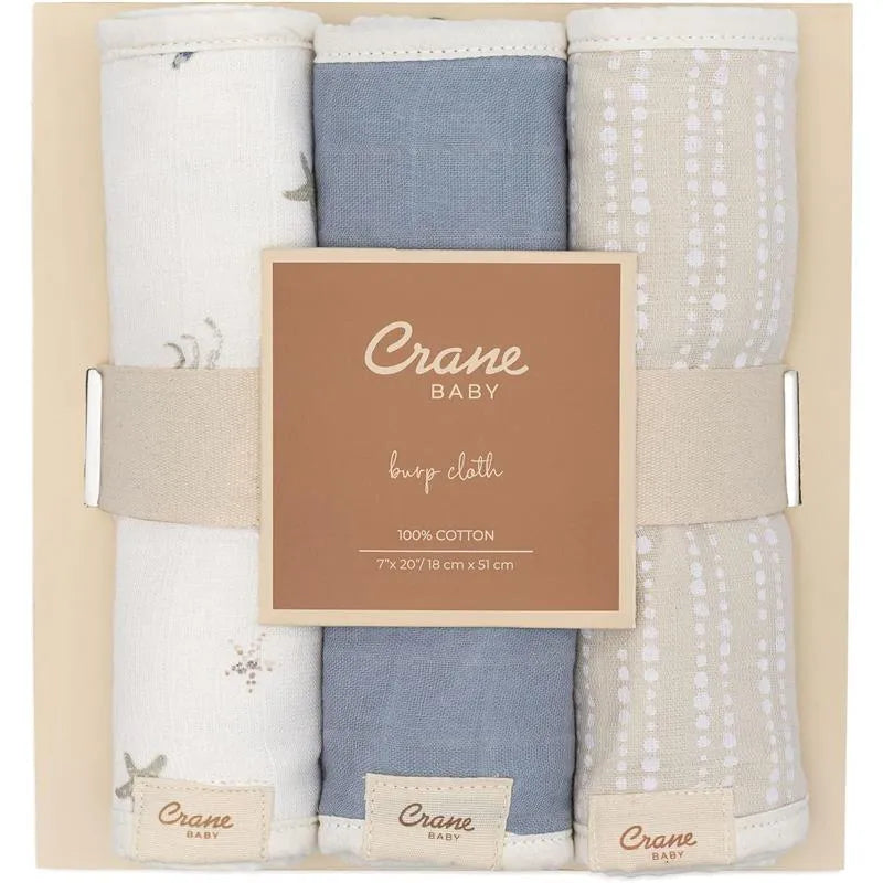 Crane Bedding - Cove 3-Pc. Baby Burp Cloth Set, Ocean Image 4