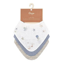 Crane Bedding - Cove 3-Pc. Muslin Bib Set, Ocean Life Image 5