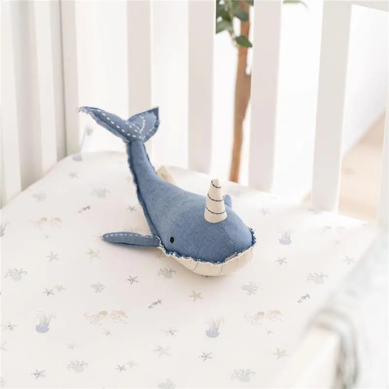 Crane Bedding - Cove Fitted Crib Sheet, Sea Life Image 4