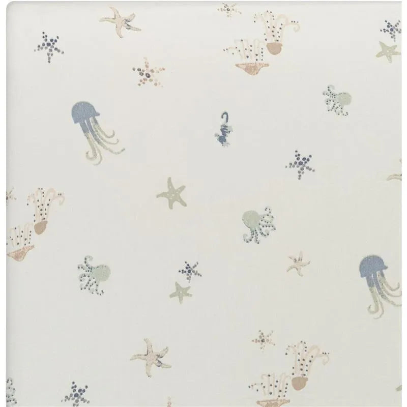 Crane Bedding - Cove Fitted Crib Sheet, Sea Life Image 5