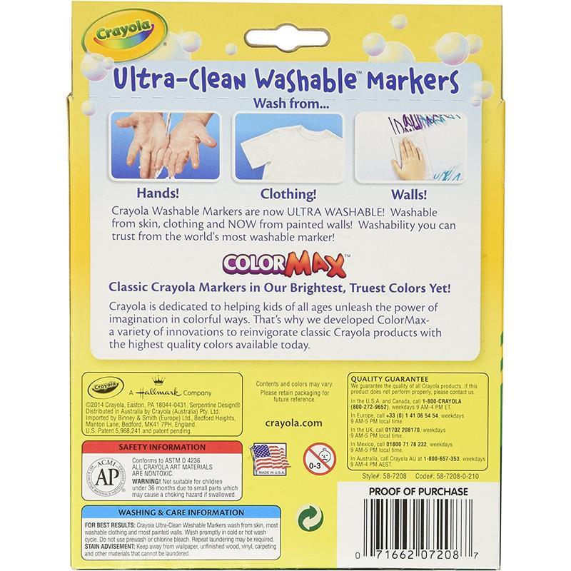 Crayola Ultra-Clean Washable Markers Color MAX: What's Inside the
