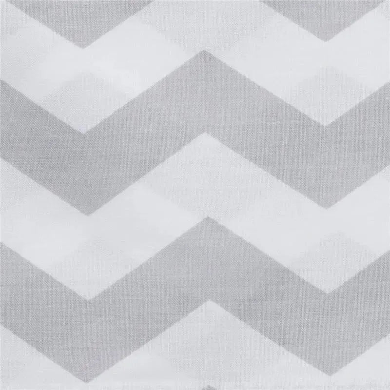 Crown Crafts - Little Love By Nojo, Secure-Me Crib Liner Grey/White Chevron Image 3