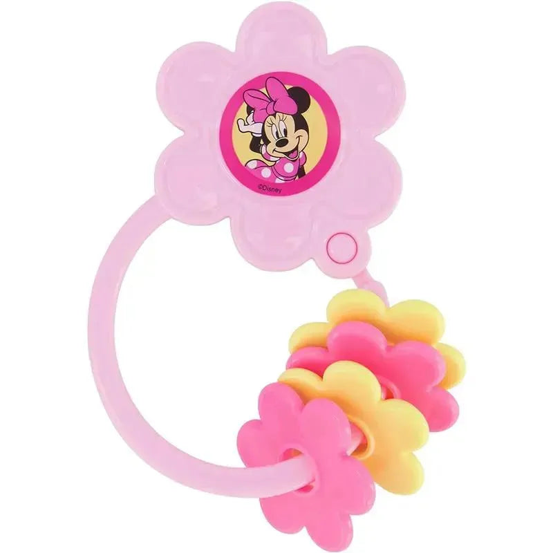 Cudlie 2Pk Disney Minnie Mouse Character Shape Rattle and Keyring Teether