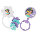 Cudlie - 2Pk Disney Princess Character Shape Rattle & Keyring Teether Image 1