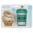 Cudlie - 2Pk Food Grade Silicone Teether, Coffee & Muffin Image 4