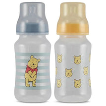 Cudlie - 2Pk Winnie The Pooh 11Oz Bottles, Faces & Dots Image 1