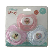 Cudlie - 3Pk Disney Princess Pacifiers, Pink/Purple/Blue Image 1