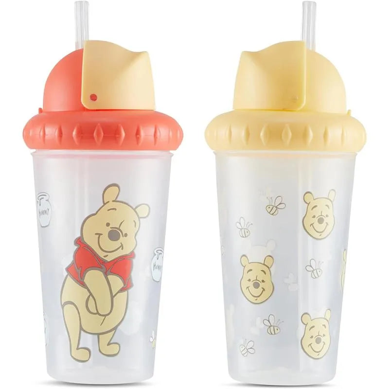 Cudlie - Winnie The Pooh 2 Pk Straw, Sippers-Bees Image 1