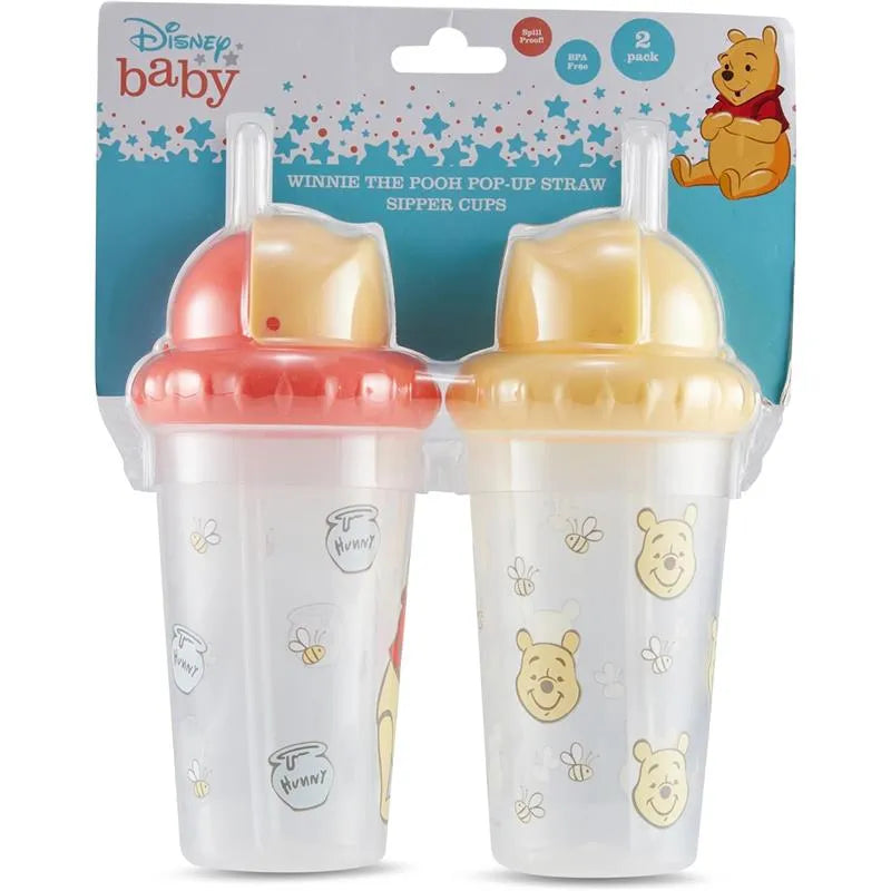 Cudlie - Winnie The Pooh 2 Pk Straw, Sippers-Bees Image 7