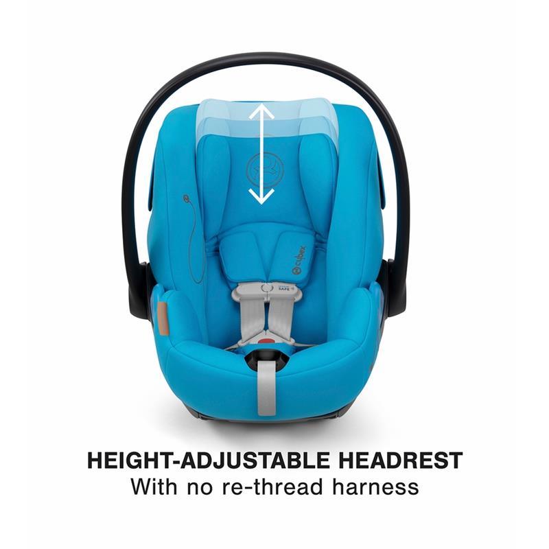 Cybex - Cloud G Lux SensorSafe Comfort Extend Infant Car Seat, Beach Blue