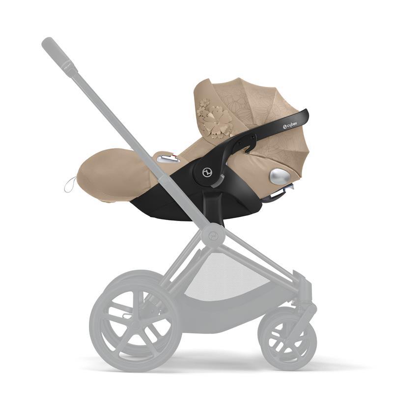 Cybex Cloud Q Sensorsafe - Simply Flowers - Nude Beige - Infant Car Seat.