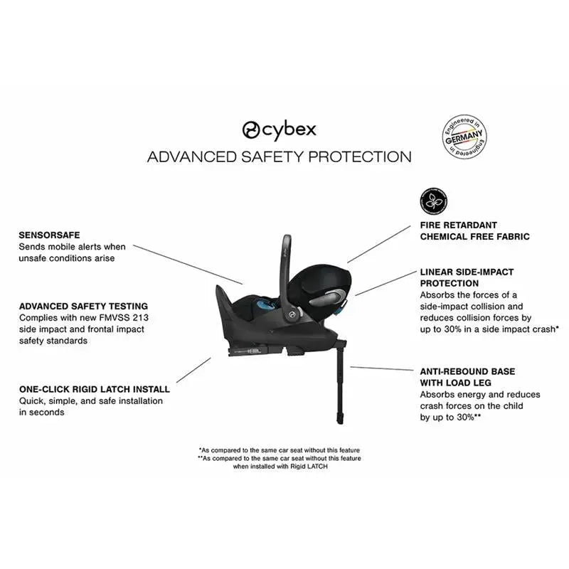 Cybex - Cloud T Infant Car Seatsensorsafe, Sepia Black Image 2