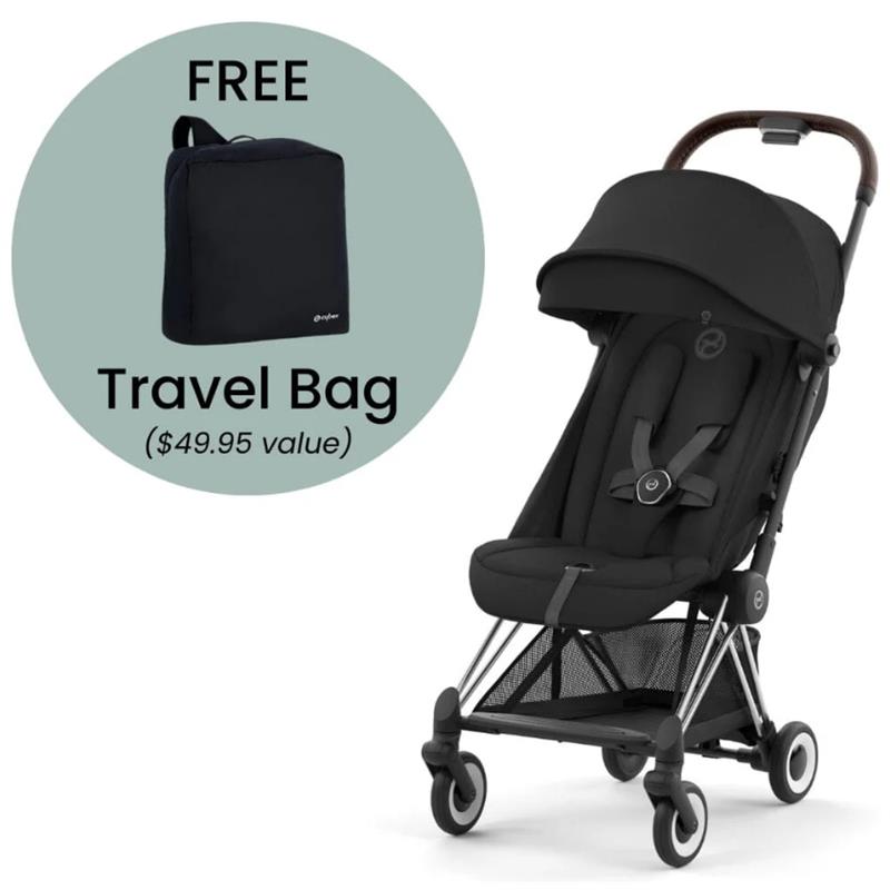 Cybex - Coya Stroller Chrome Frame/Sepia Black Image 1