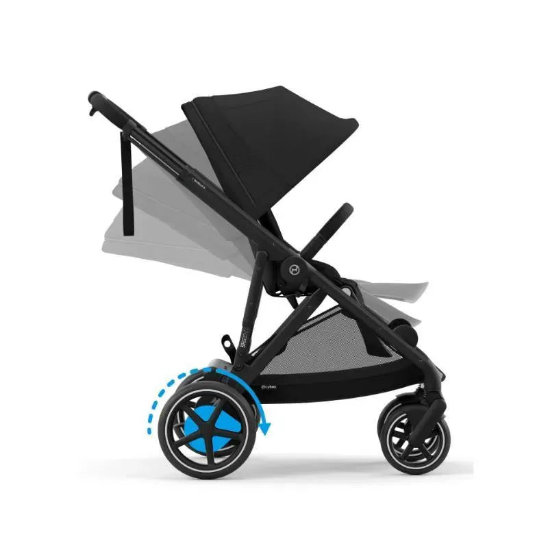 Cybex - Egazelle S Single-to-Double Stroller, Black Frame/Moon Black Image 5