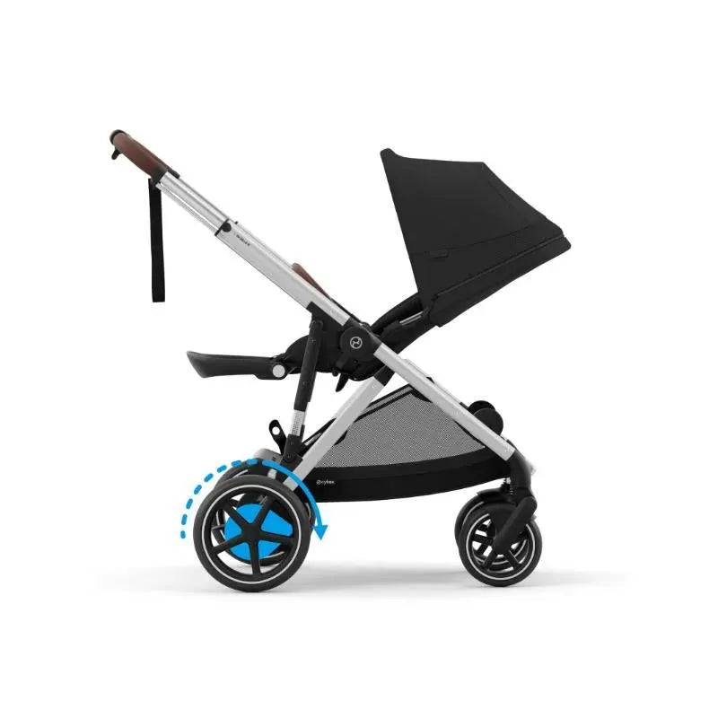 Cybex - Egazelle S Single-to-Double Stroller, Silver Frame/Moon Black Image 6