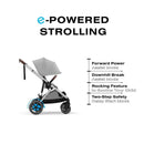 Cybex - Egazelle S Single-to-Double Stroller, Silver Frame/Stone Grey Image 4