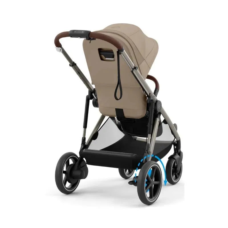 Cybex - Egazelle S Single-to-Double Stroller, Taupe Frame/Almond Beige Image 4