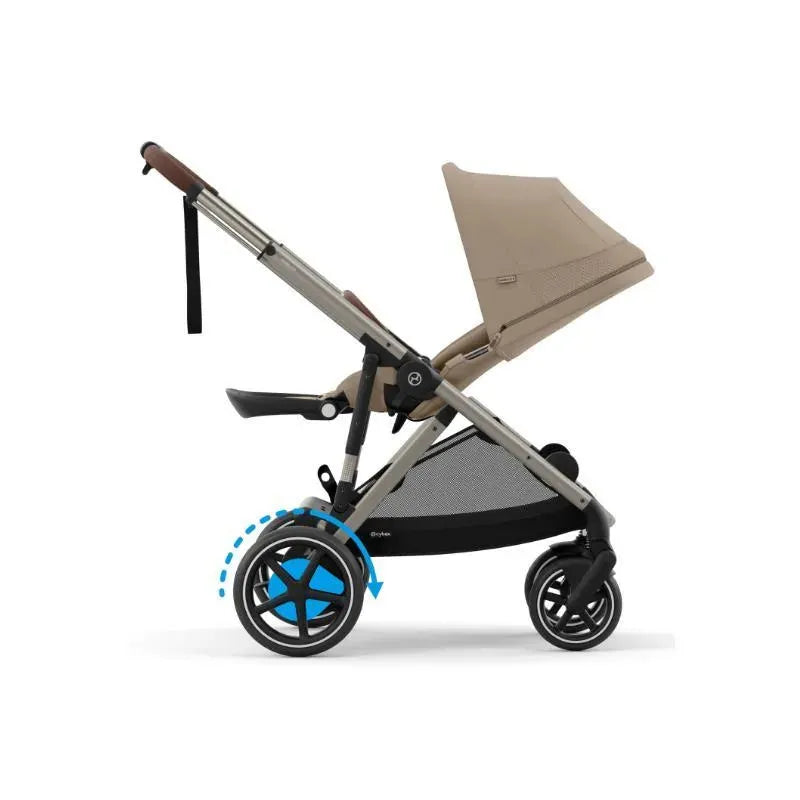 Cybex - Egazelle S Single-to-Double Stroller, Taupe Frame/Almond Beige Image 5