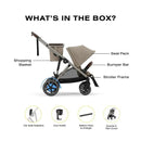 Cybex - Egazelle S Single-to-Double Stroller, Taupe Frame/Almond Beige Image 9