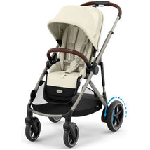 Cybex - Egazelle S Single-to-Double Stroller, Taupe Frame/Seashell Beige Image 1