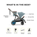 Cybex - Egazelle S Single-to-Double Stroller, Taupe Frame/Stormy Blue Image 3