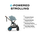 Cybex - Egazelle S Single-to-Double Stroller, Taupe Frame/Stormy Blue Image 8