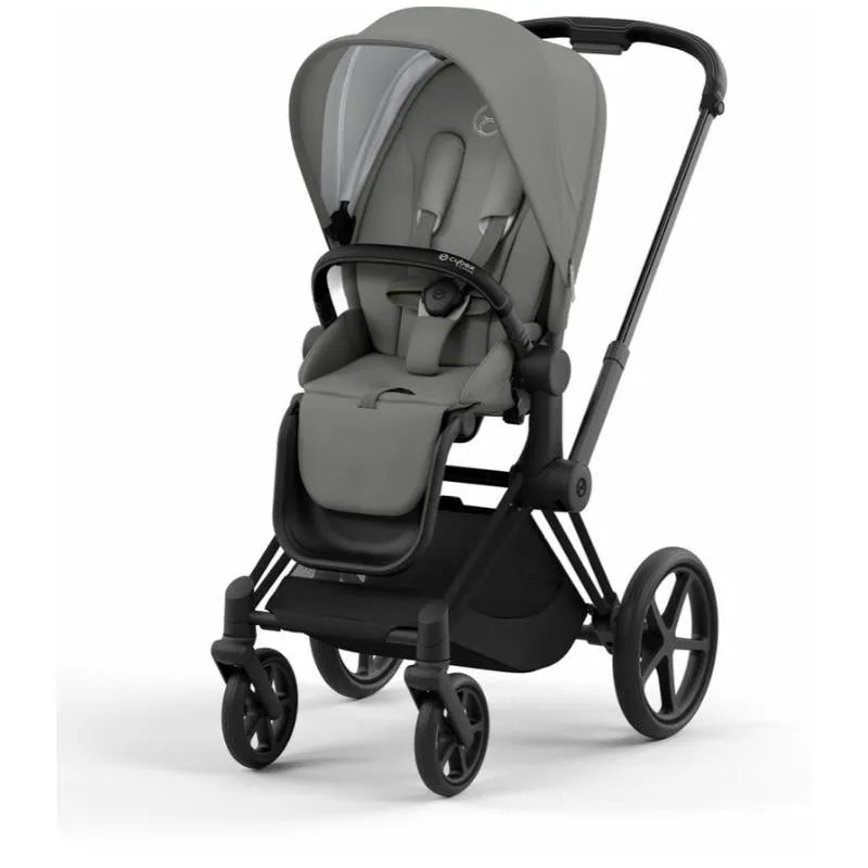 Cybex - Priam4, Matte Black/Black + Soho Grey Seat Pack Image 1