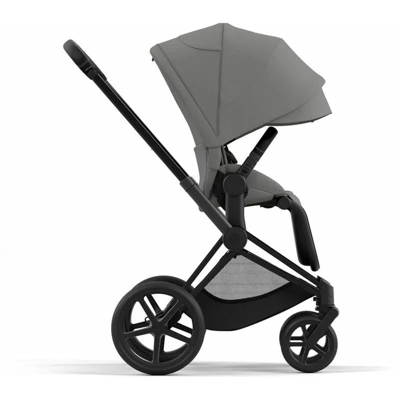 Cybex - Priam4, Matte Black/Black + Soho Grey Seat Pack Image 5