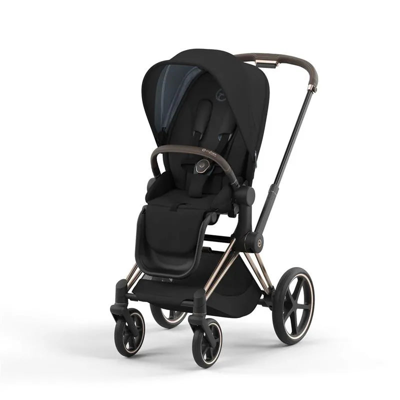 Cybex - Priam4, Rose Gold Frame + Sepia Black Seat Pack Image 1