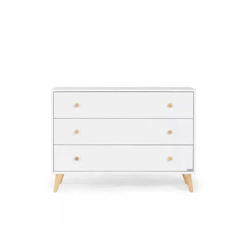 Dadada - Austin 3 Drawer Dresser, White/Natural Image 1