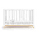 Dadada - Baby Soho 3-in-1 Convertible Crib to Toddler Bed, White/Natural Image 7