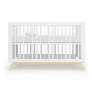 Dadada - Baby Soho 3-in-1 Convertible Crib to Toddler Bed, White/Natural Image 5