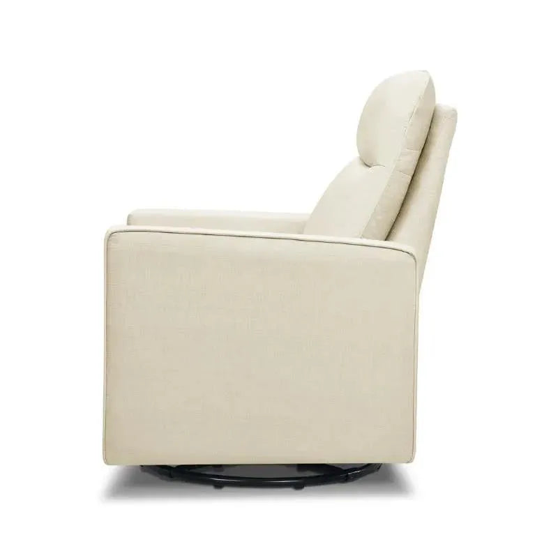 Davinci - Gabby Pillowback Swivel Glider, Natural Oak Image 3