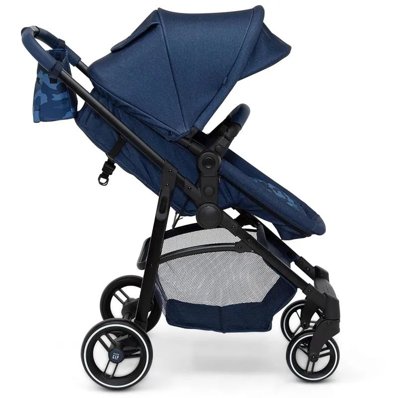 Delta Children - Baby Gap 2-In-1 Carriage Stroller, Camo Blue Image 4