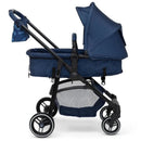 Delta Children - Baby Gap 2-In-1 Carriage Stroller, Camo Blue Image 8