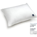 Delta Children - Gap babyGap Toddler Pillow with 2 Cooling Covers, White/Grey Stripe Image 3