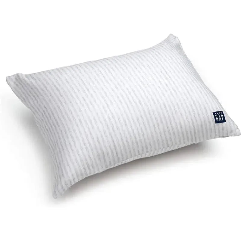 Delta Children - Gap babyGap Toddler Pillow with 2 Cooling Covers, White/Grey Stripe Image 4