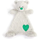 DEMDACO - Birthstone Color Emerald Green and Grey, Stuffed Animal Blankie Bear May Image 1