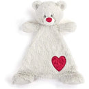 DEMDACO - Birthstone Color Garnet and Grey, Stuffed Animal Blankie Bear January Image 5