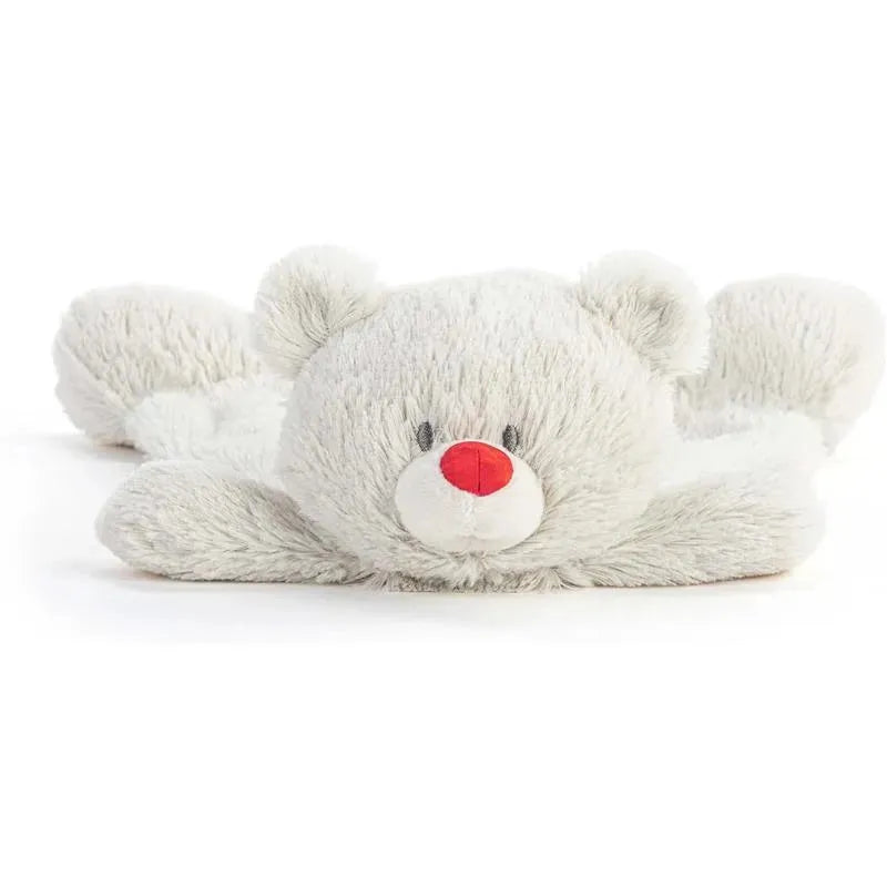 DEMDACO - Birthstone Color Ruby and Grey, Stuffed Animal Blankie Bear July Image 2