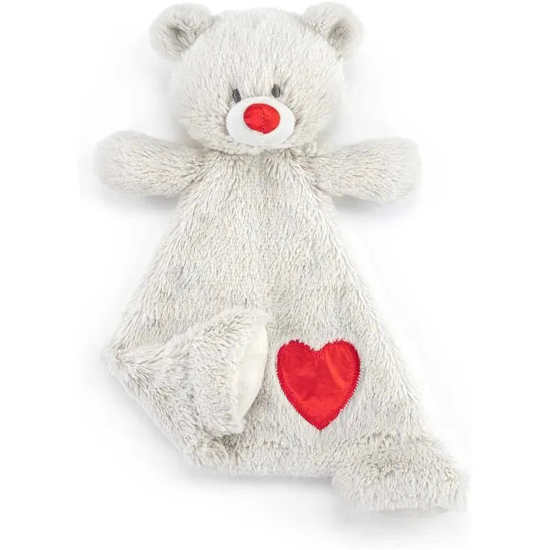 DEMDACO - Birthstone Color Ruby and Grey, Stuffed Animal Blankie Bear July Image 5