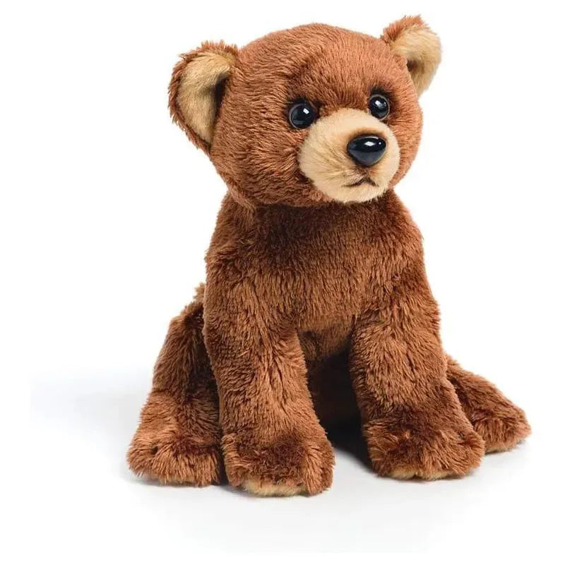 DEMDACO - Brown Grizzly Bear Cub Children's Plush Beanbag Stuffed Animal Toy Image 1