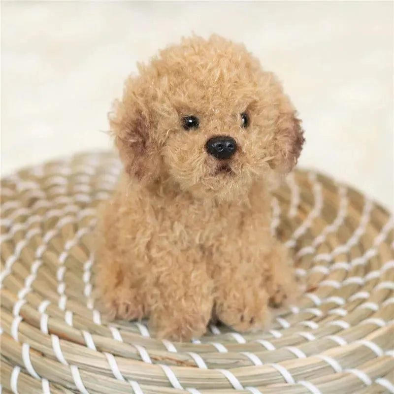 DEMDACO - Labradoodle Plush Beanbag Stuffed Animal Toy, Light Brown Image 4