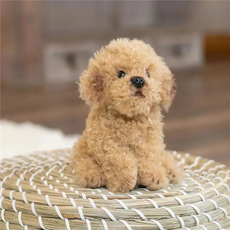 DEMDACO - Labradoodle Plush Beanbag Stuffed Animal Toy, Light Brown Image 5