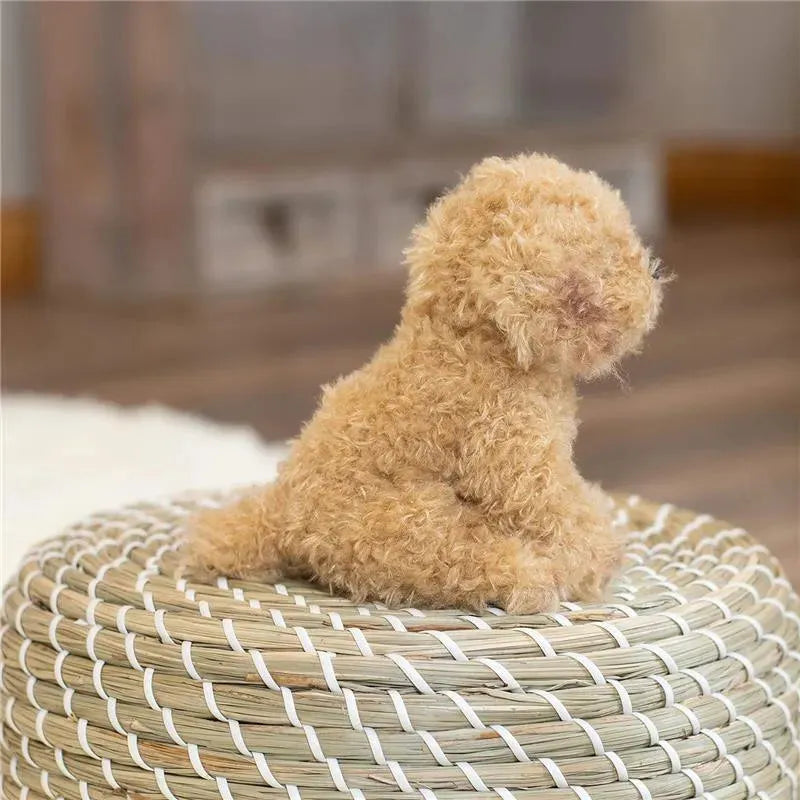 DEMDACO - Labradoodle Plush Beanbag Stuffed Animal Toy, Light Brown Image 6