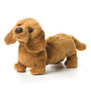 DEMDACO - Light Brown Dachshund Children's Plush Beanbag Stuffed Animal Toy Image 1