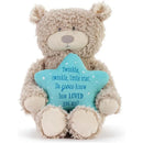 DEMDACO - Twinkle Twinkle Tan and Blue, Musical Lullaby Stuffed Plush Animal Bear Image 1