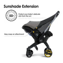 Doona - Sunshade Extension, Compatible with Doona Car Seat & Stroller Image 2