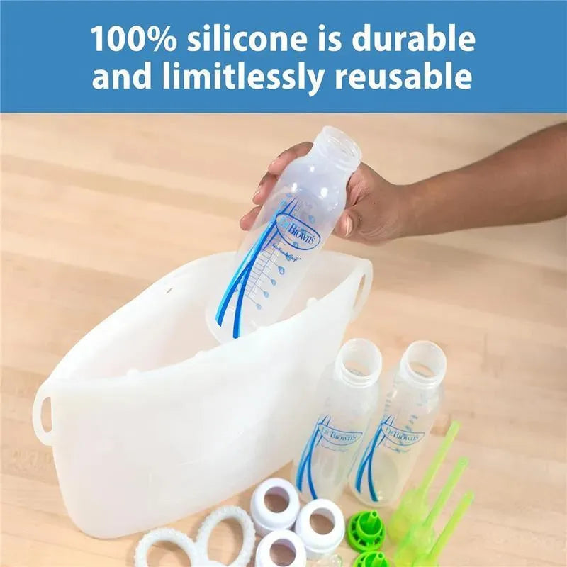 Dr Brown - 100% Silicone Microwave Steam Sterilizer Bag, Reusable Sterilizing Bag Image 12